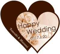 Happy wedding�@�n�[�g