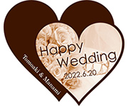 Happy wedding　ハート