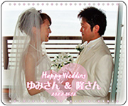 結婚　写真ラベル